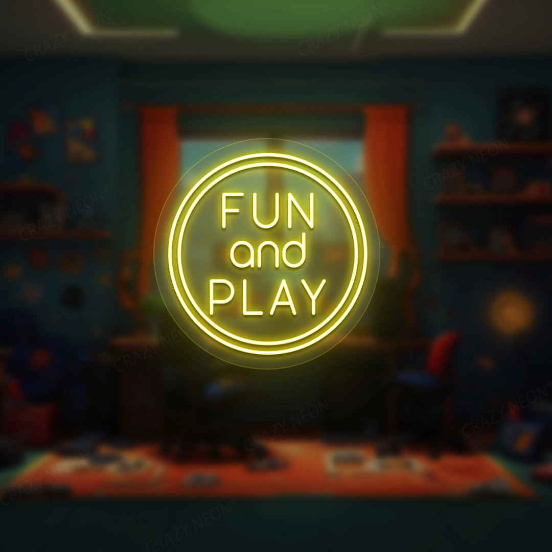 Fun n Play Neon Sign | Yellow