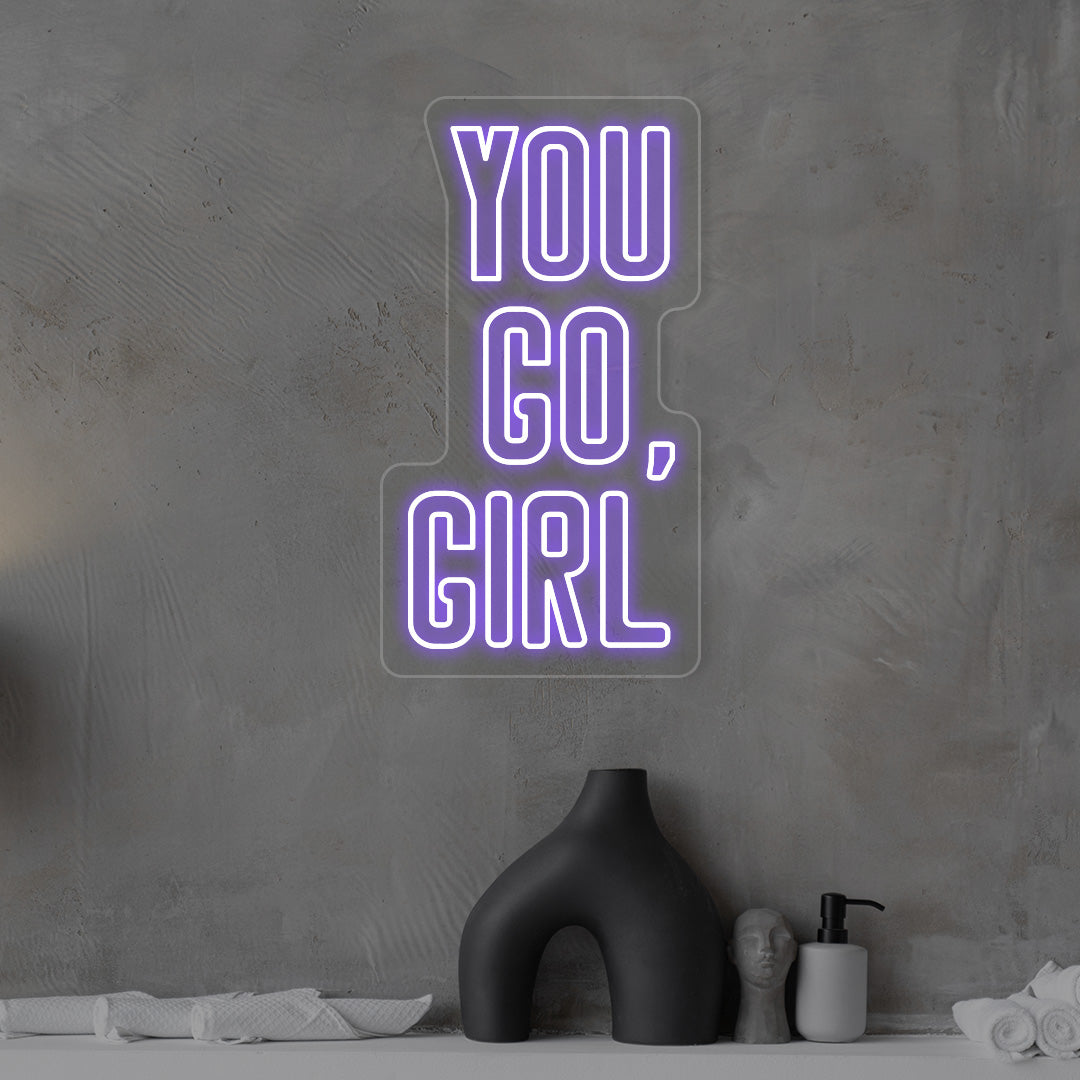 You Go Girl Neon Sign | CNUS012850 | Purple