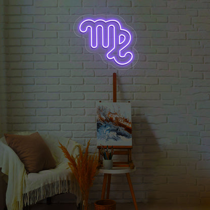 Virgo Zodiac Neon Sign | CNUS013282 | Purple