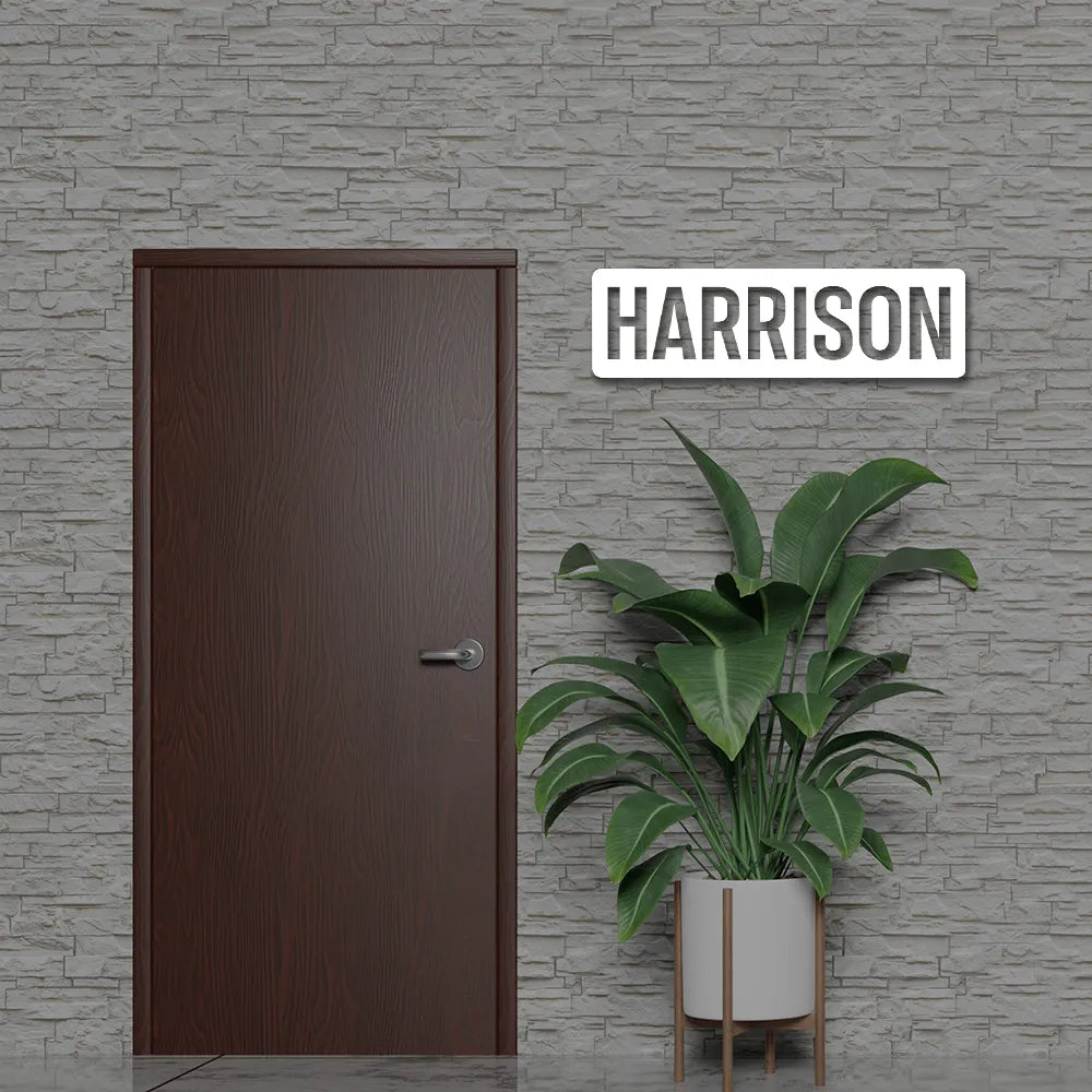 Custom Metal Name Sign