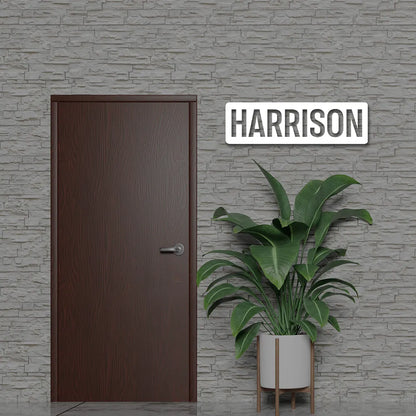 Custom Metal Name Sign