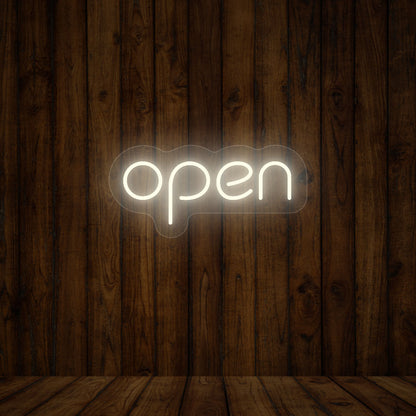 Open Single Color Sign