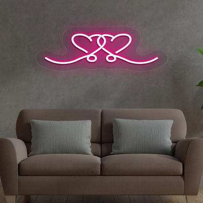 Heart String Neon Sign