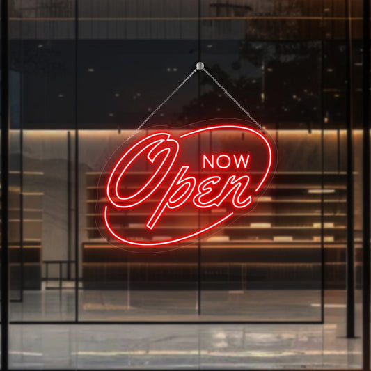 Now Open Neon Sign | Red