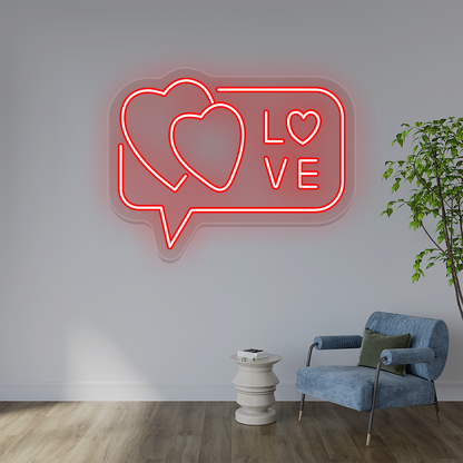 Love Hearts Neon Sign