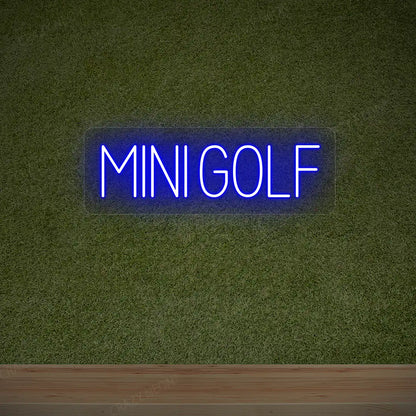 Mini Golf Neon Sign |  Blue