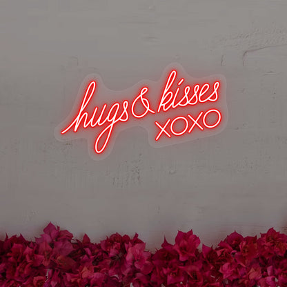 Hugs And Kisses Xoxo Neon Sign