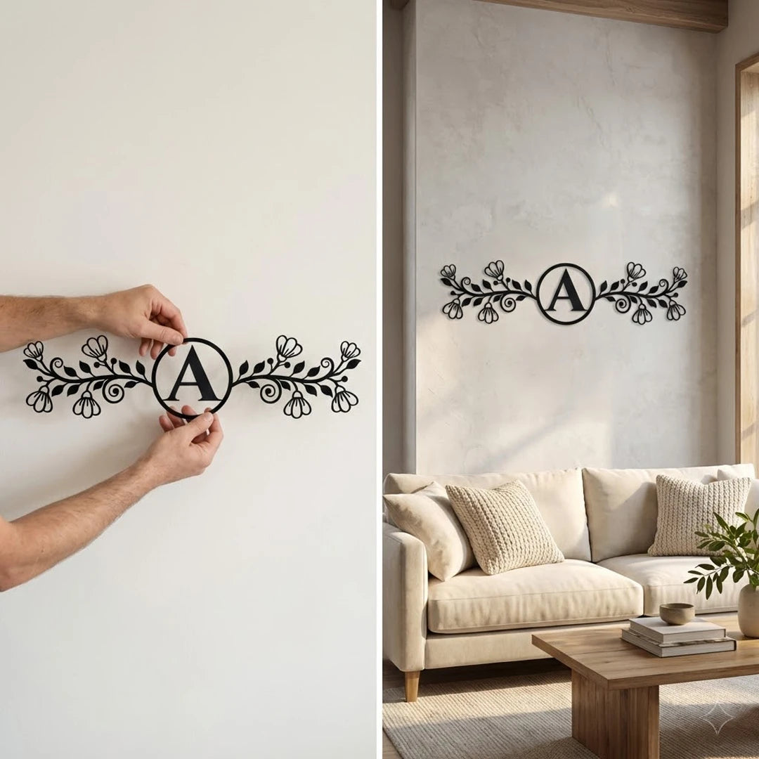 Personalized Metal Frame Monogram