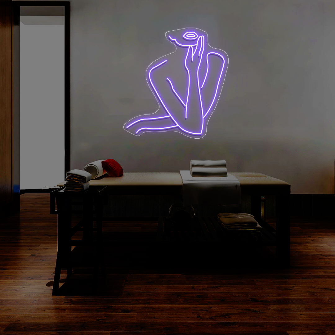 Women Pose Neon Sign | CNUS014514 | Purple