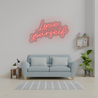 Love Yourself Neon Sign | Red