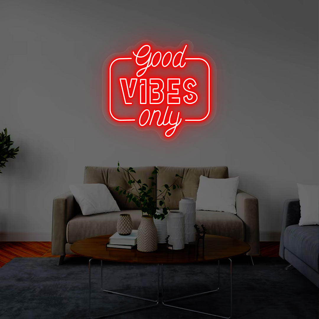 Good Vibes Only Neon Sign | CNUS000269 | Red