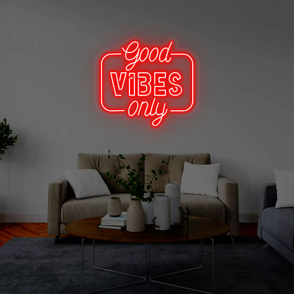 Good Vibes Only Neon Sign | CNUS000269 | Red