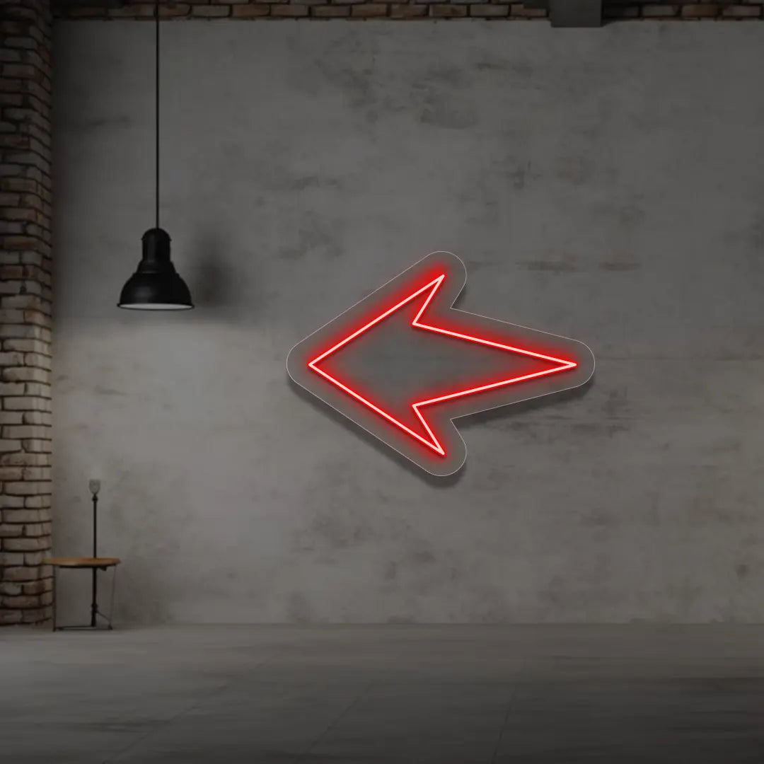 Left Arrow Neon Sign