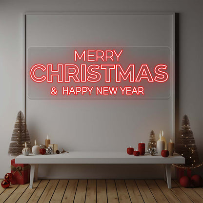 Merry Christmas And Happy New Year Neon Sign | CNUS024657