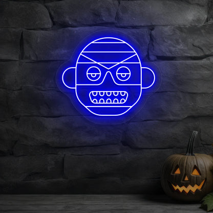 Mummy Frank Neon Sign | Blue
