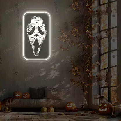 Slendrina X Reaper Illusion Neon Artwork | Warmwhite