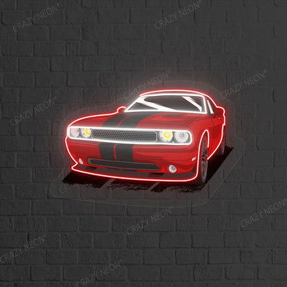 Luxury Car Neon Artwork