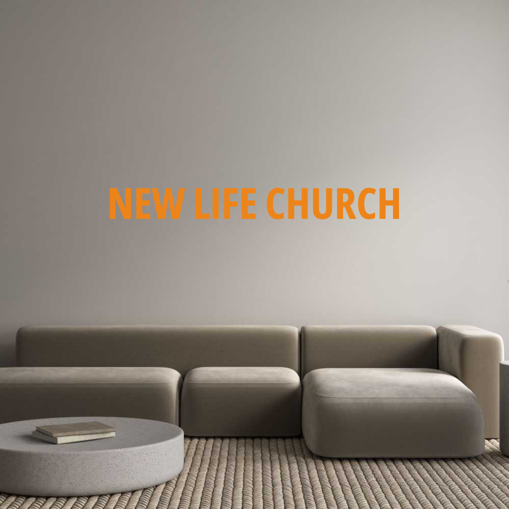 CN Acrylic Letter: NEW LIFE CHURCH