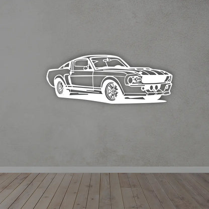 Car Metal Sign in white Color