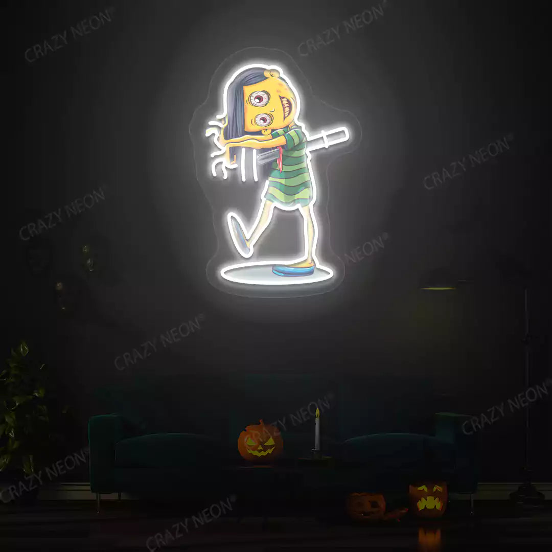 Demoness Neon Artwork | Warmwhite