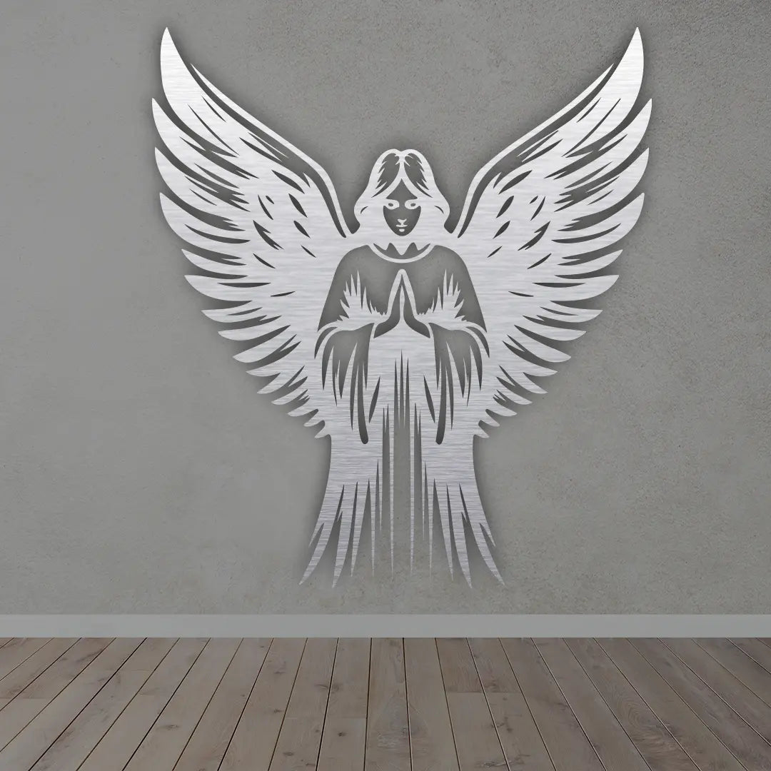 Fairy Metal Wall Art in silver colour