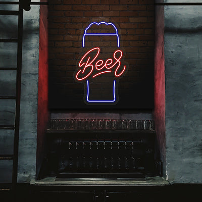 Beer Glass Led Sign Beer Neon Signs | LED Beer Mug Light Up Signs – Crazy Neon