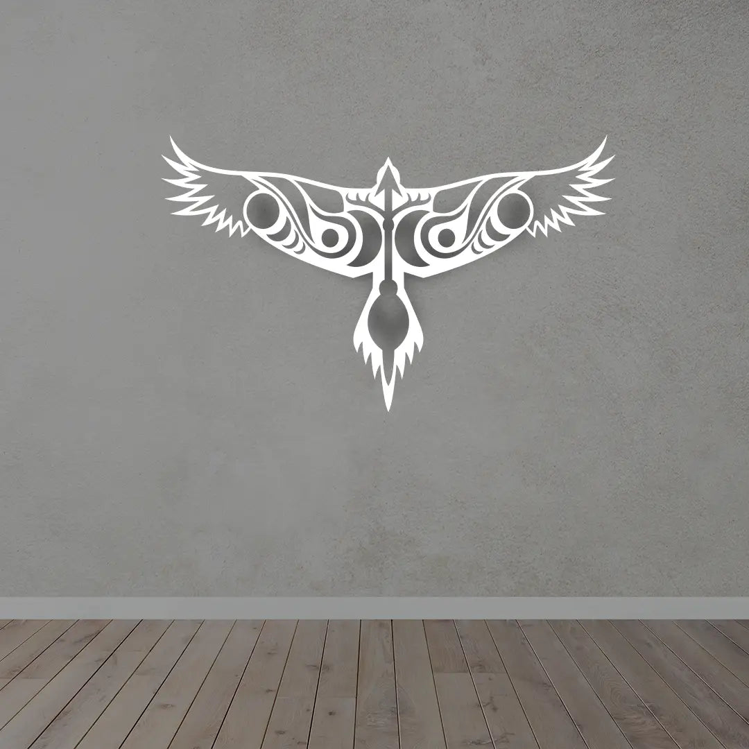 Eagle Metal Wall Art in White color