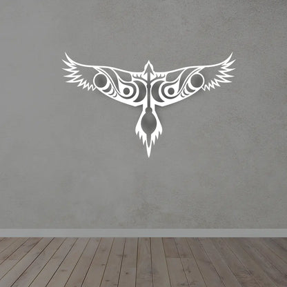 Eagle Metal Wall Art in White color