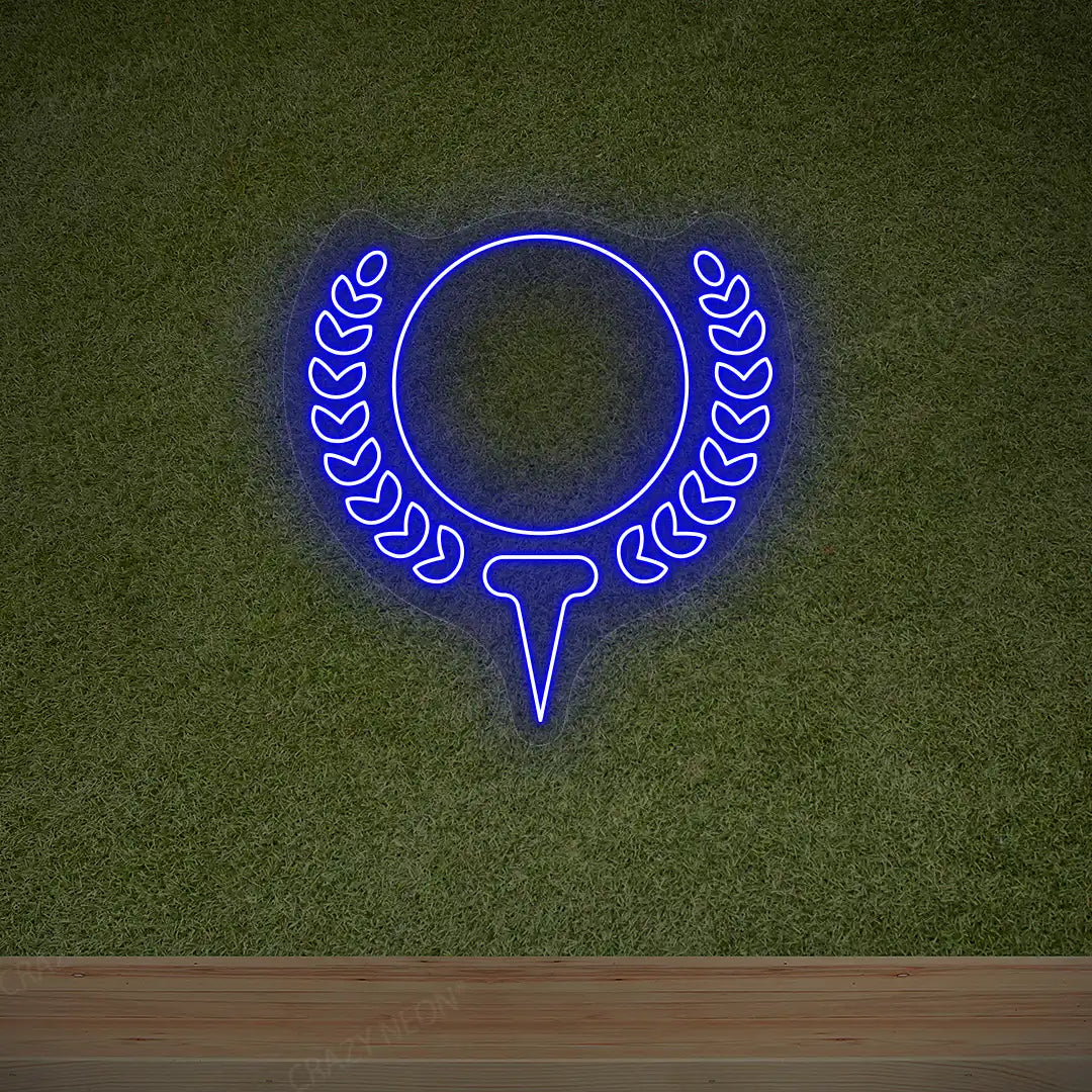 Golf Ball Neon Sign | Blue