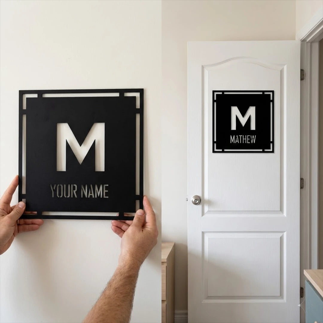 Personalized Last Name Metal Sign