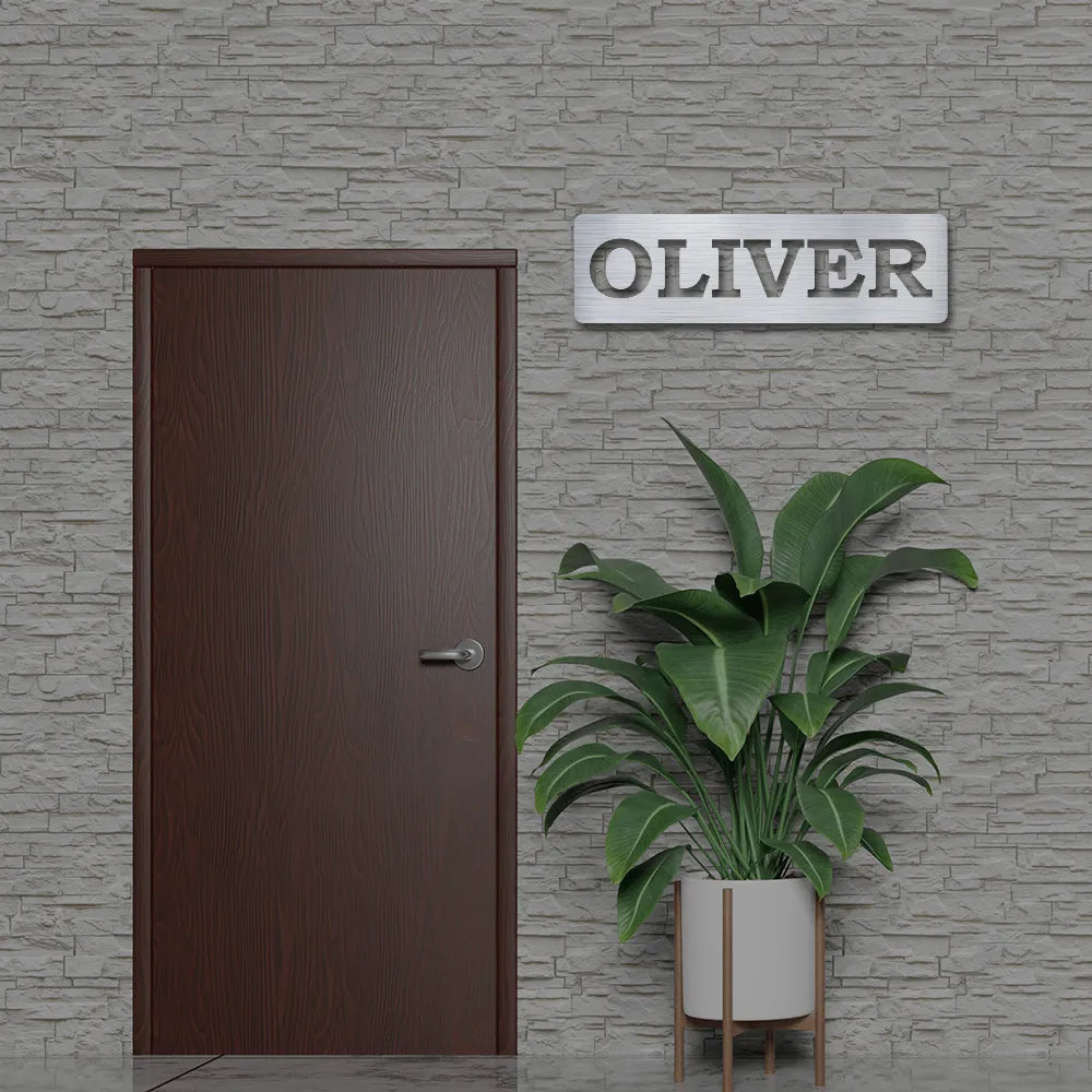 Custom Metal Name Sign