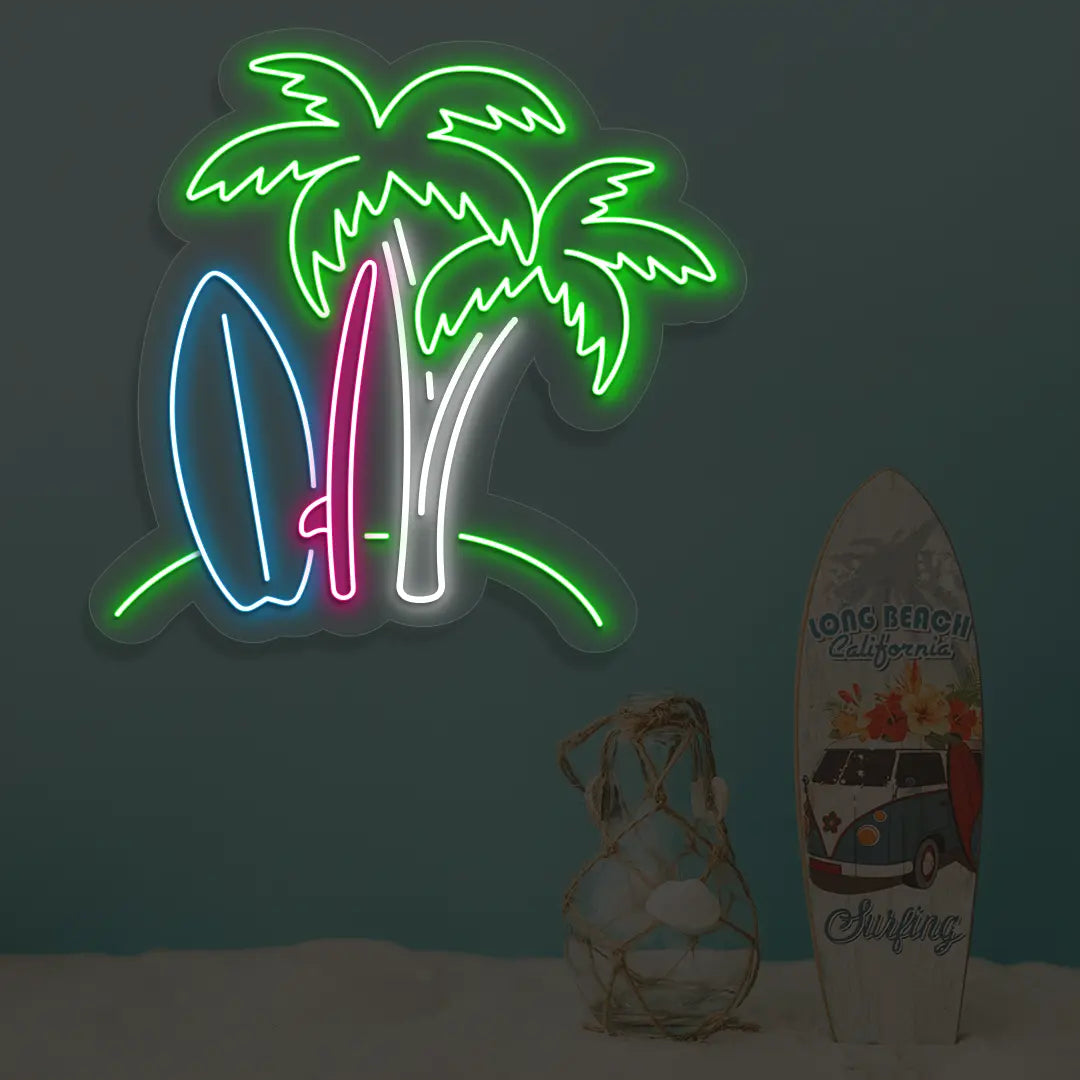 Palm Breeze Neon Sign