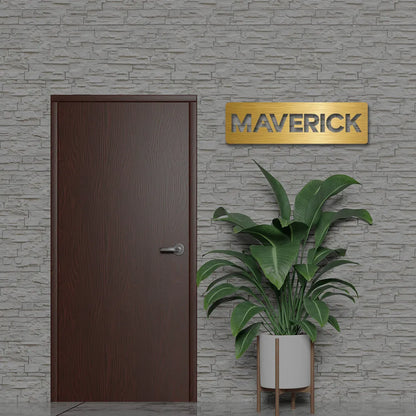 Custom Metal Name Sign