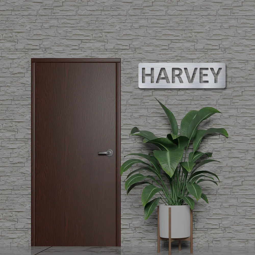 Custom Metal Name Sign