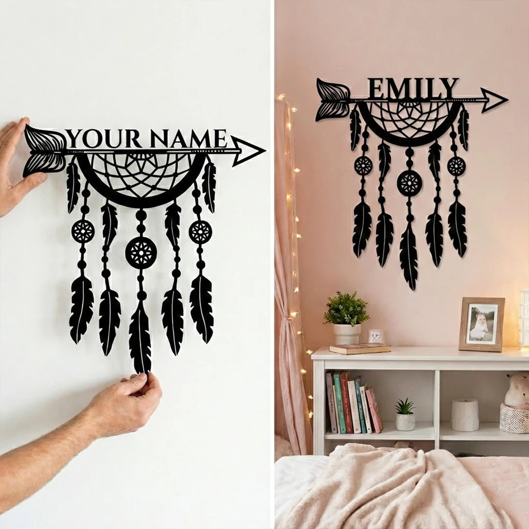 Personalized Dream Catcher Metal Sign