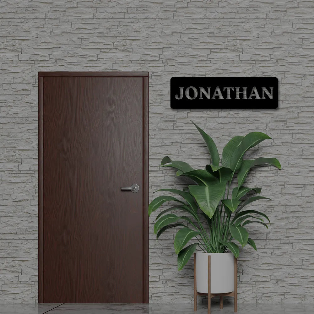 Custom Metal Name Sign