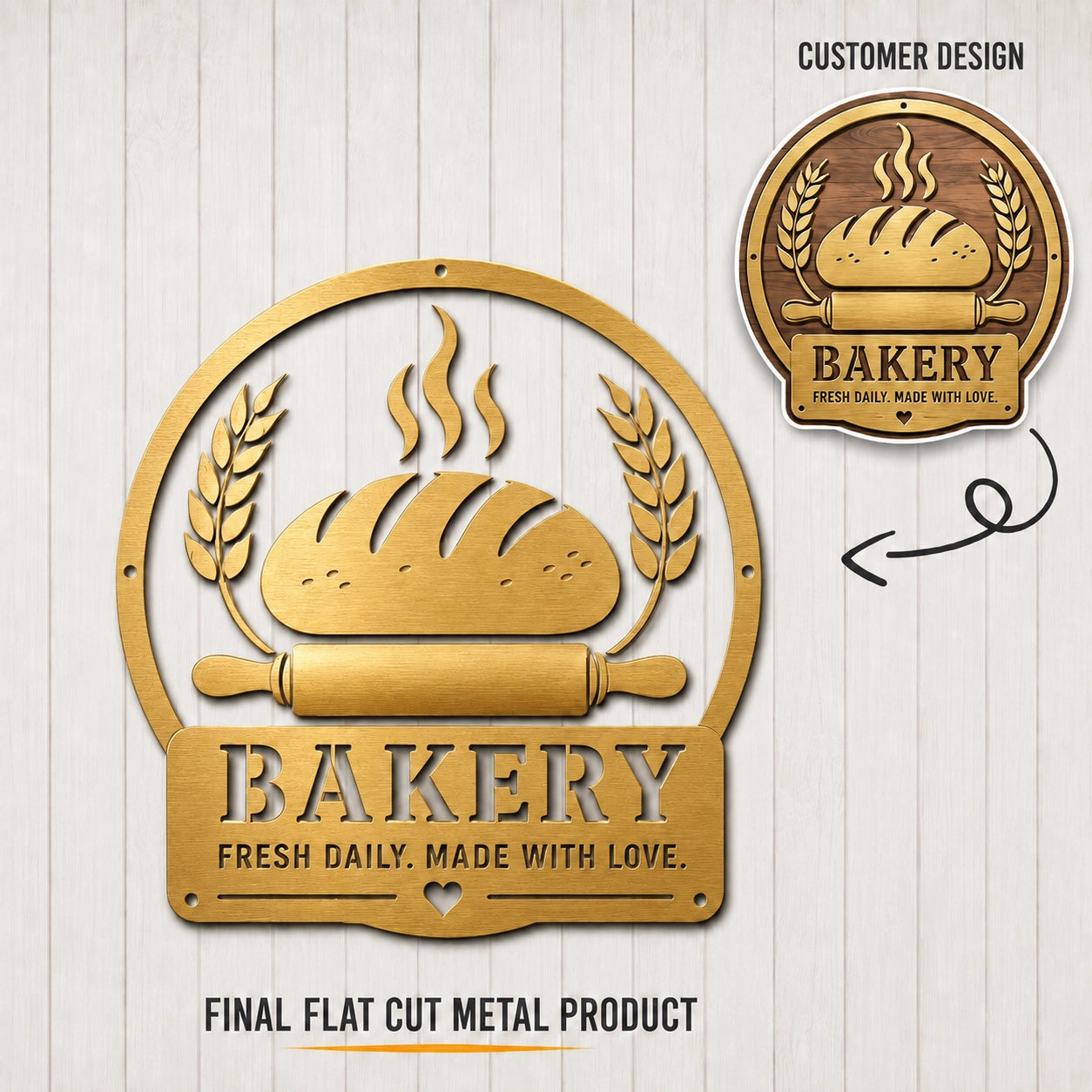 Custom Metal Logo Sign