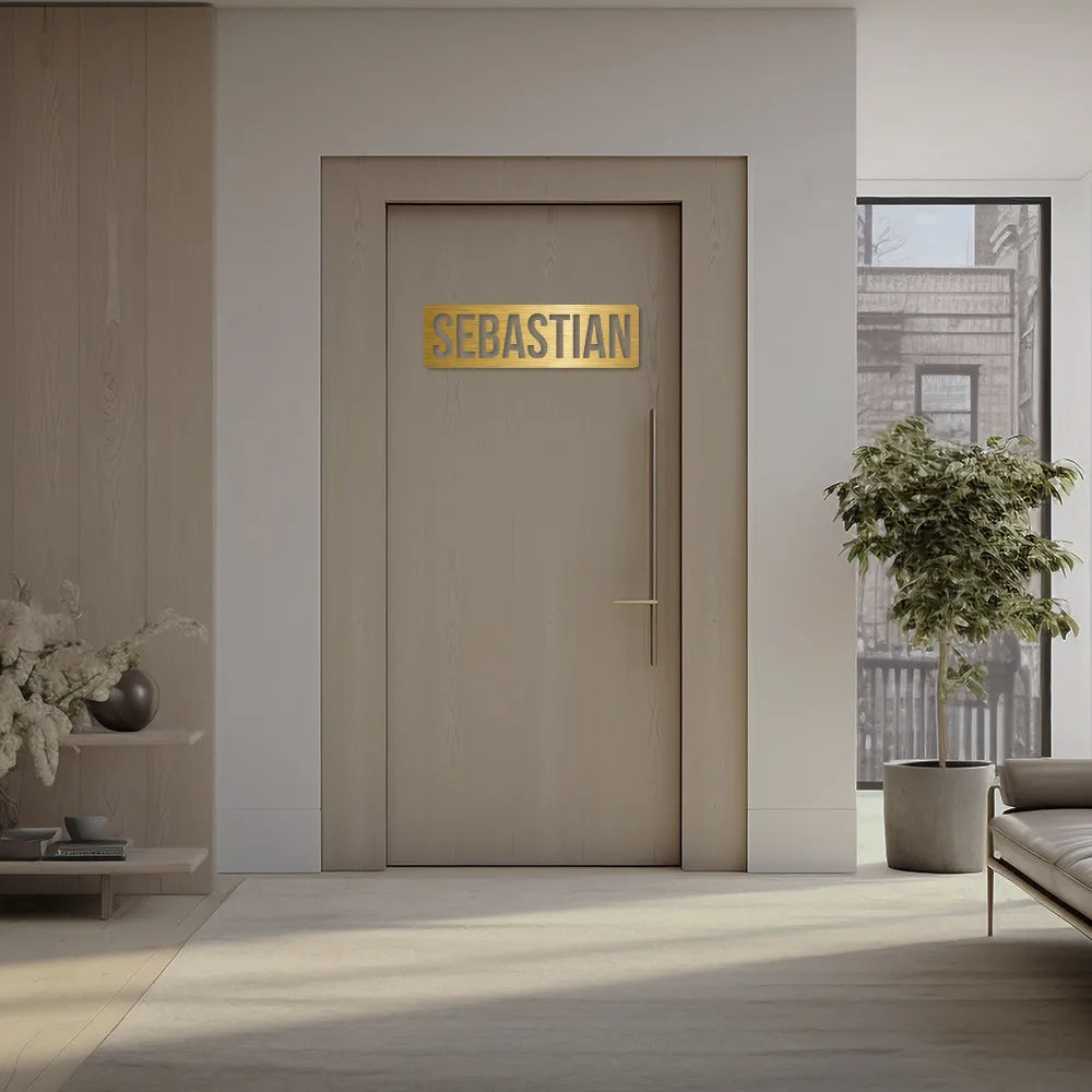 Custom Metal Name Sign