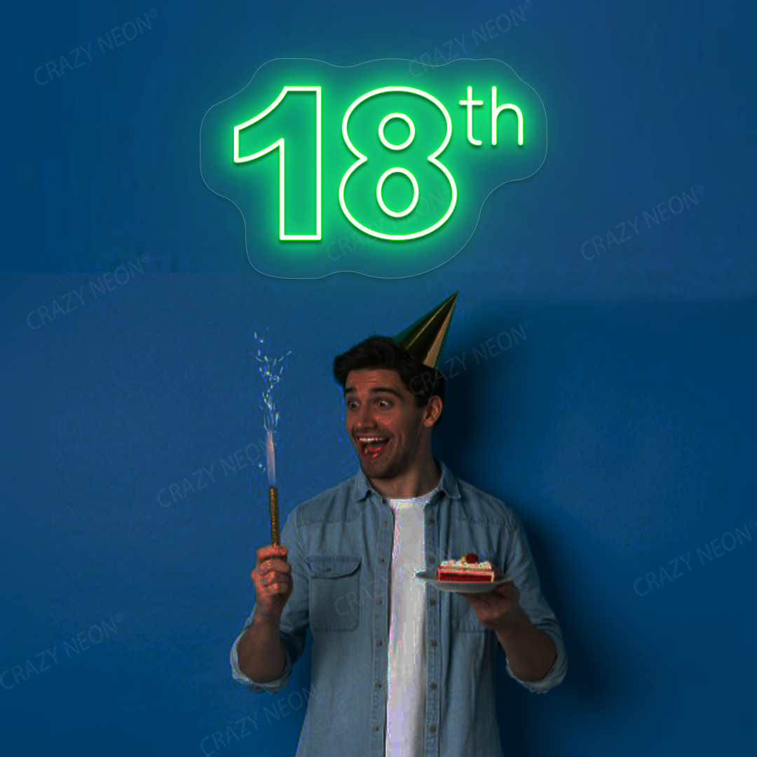 18 Neon Sign | Green