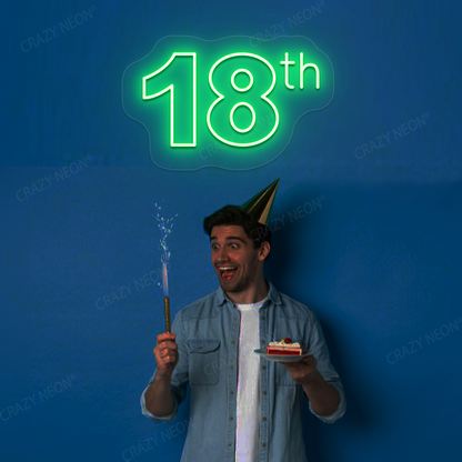 18 Neon Sign | Green