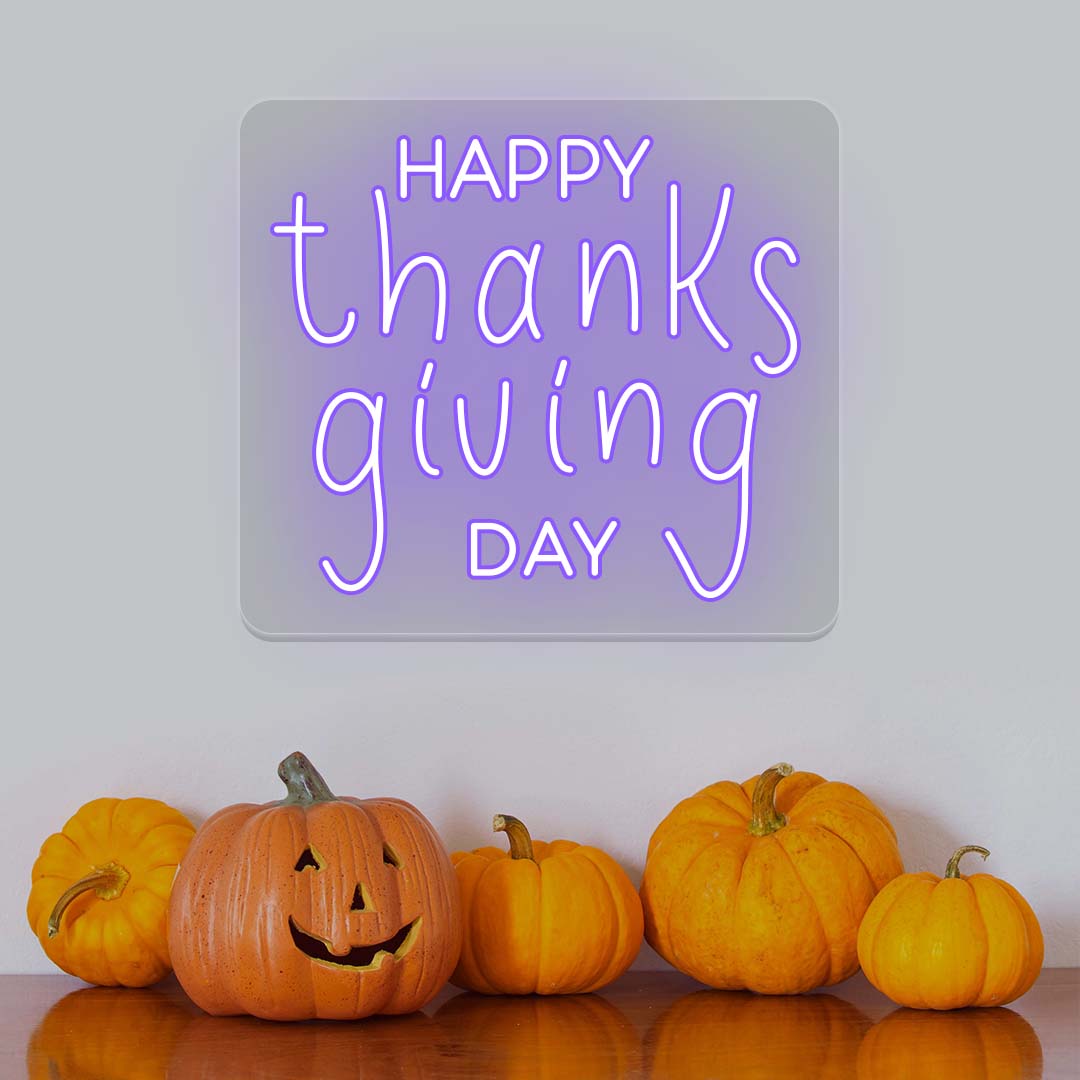 Happy Thanksgiving Day Neon Sign | CNUS021464