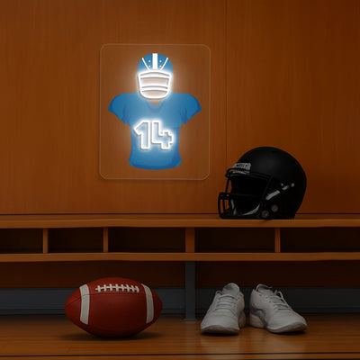 Indianapolis Pierce 14 Jersey Football Neon Artwork