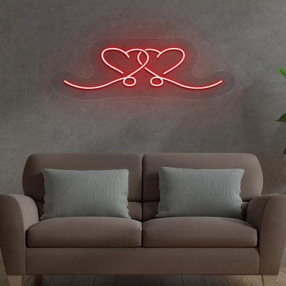 Heart String Neon Sign