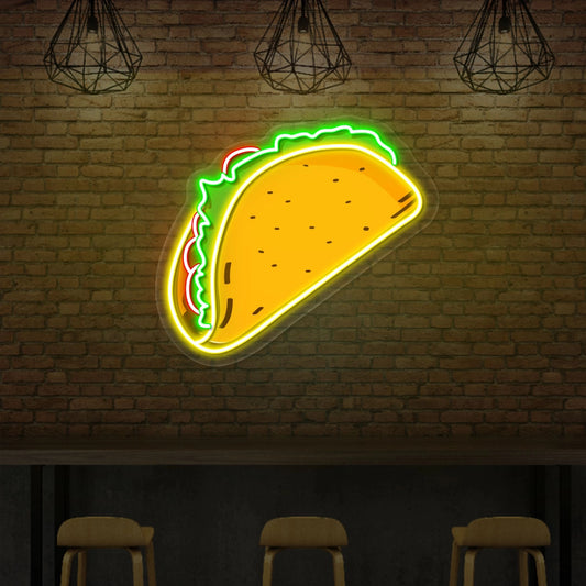 Mexican Tacos Artwork Neon Sign