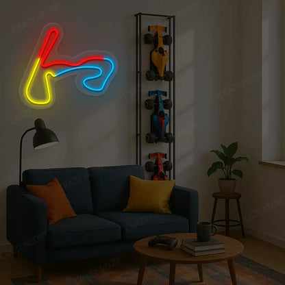RGB Dutch Grand Prix Circuit LED neon wall sign in Different Colors
