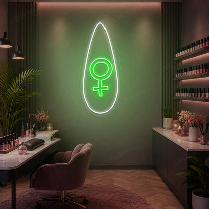Femme Flora Nail Neon Sign