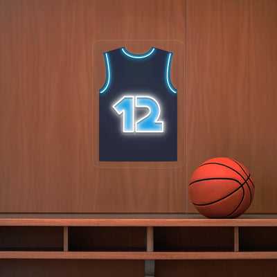 Memphis Morant 12 Jersey Basketball Neon Artwork