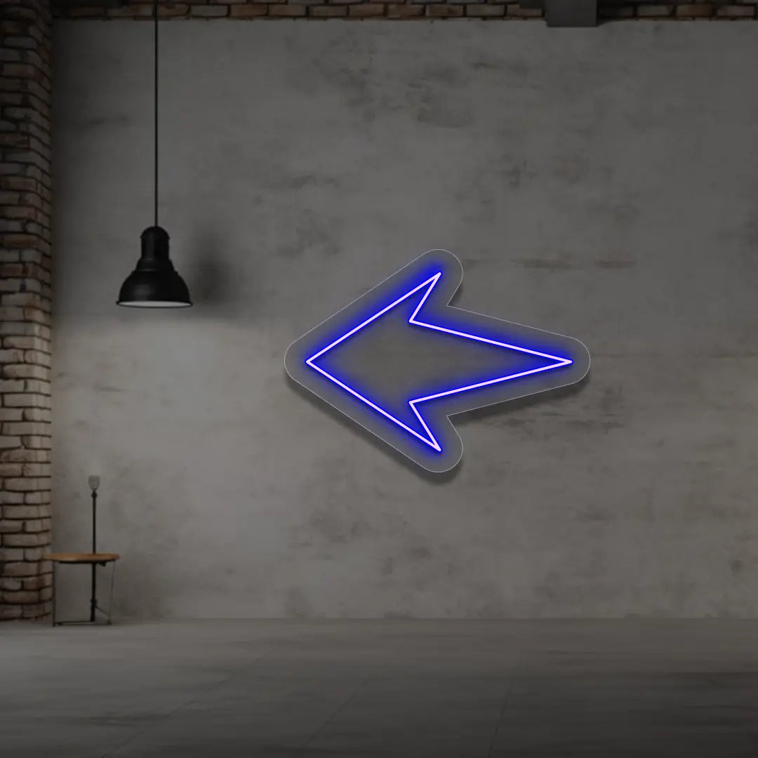 Left Arrow Neon Sign