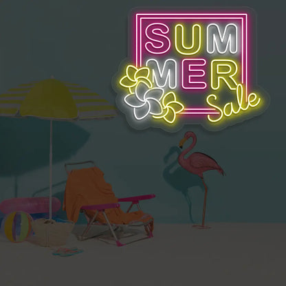 Coconut Chill Neon Sign in Pink color