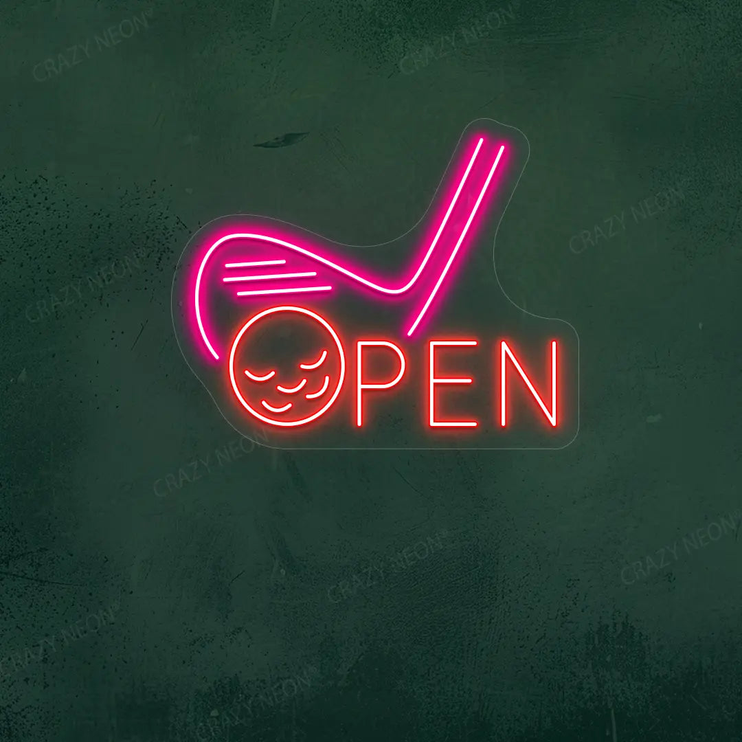 Golf Stick LED Neon Sign | Pink